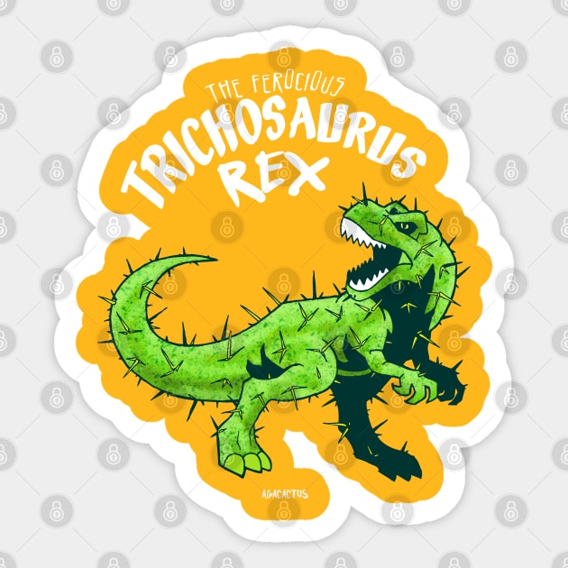 TrichosaurusRex Sticker by AgaCactus